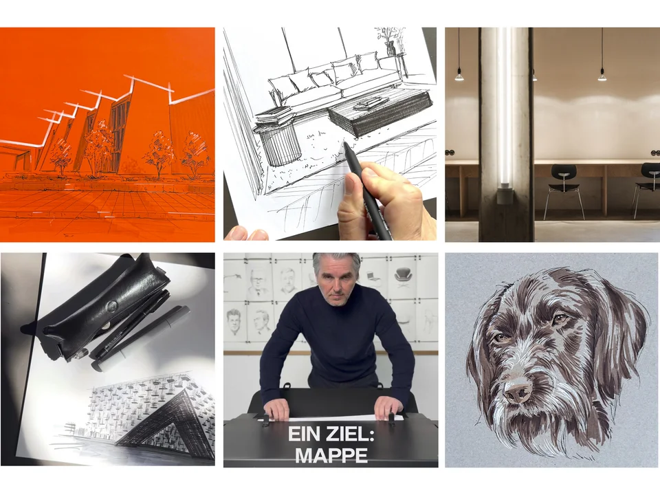 Instagram-Feed der Akademie Ruhr mit Arbeiten und Einblicken aus den Mappenkursen